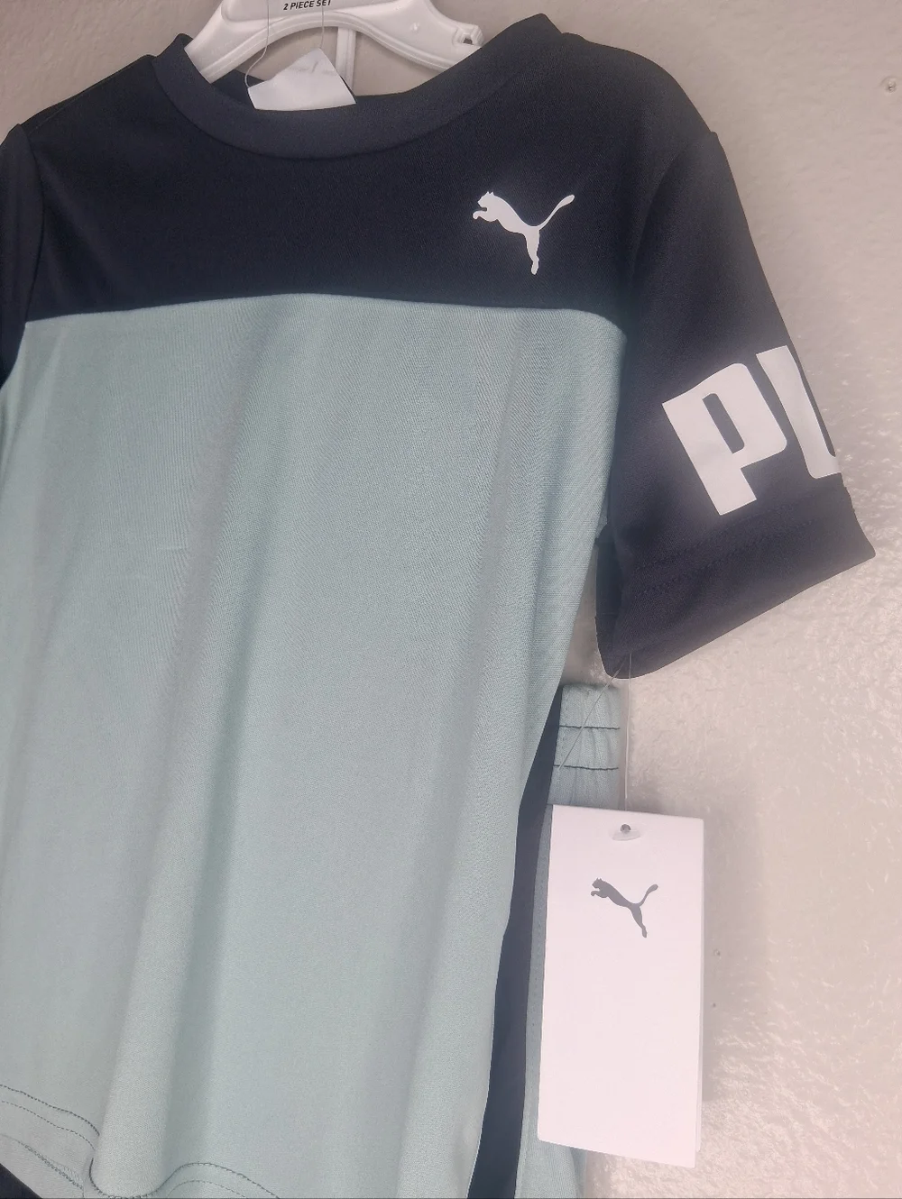 NWT Puma Boy's 2-Piece Performance T-Shirt & Shorts Activeware Multicolor Sz 4T